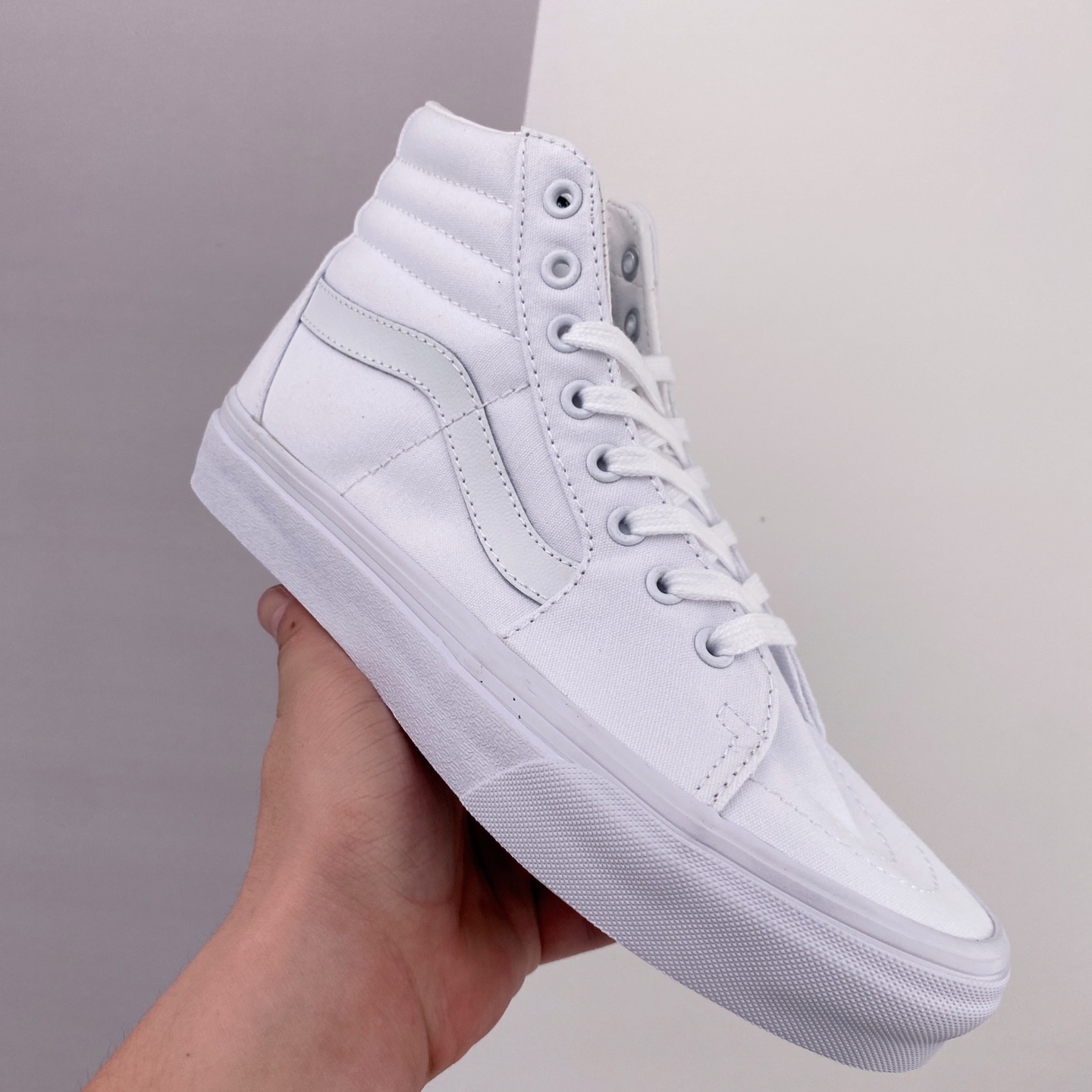 Vans Canvas Sk8-Hi Mono White - Stylish Canvas Sneakers